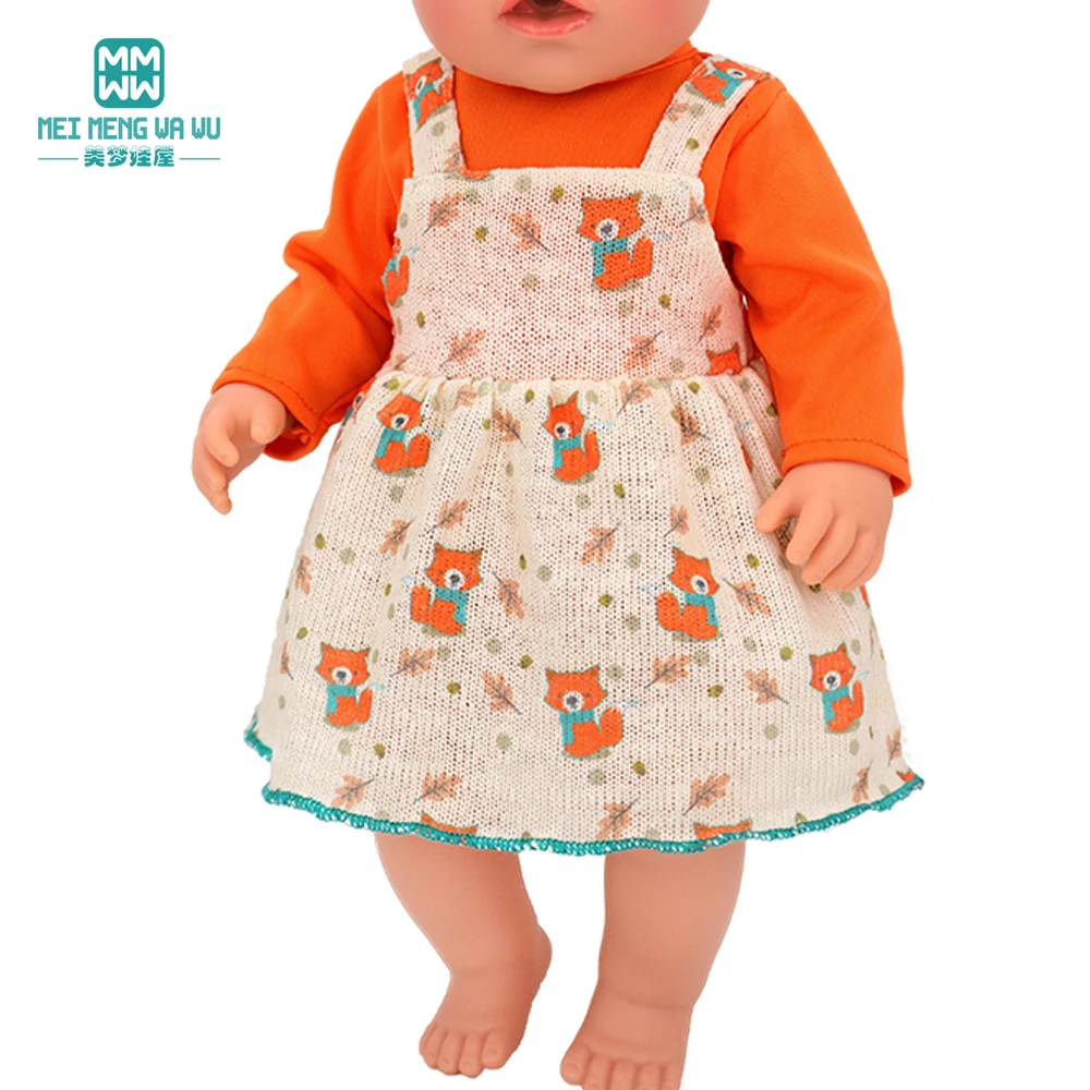 Puppe Kleidung Fit 45cm Spielzeug Amerikanische Puppe Mode Cartoon Gaze Kleid Hemd Hosen Schuhe Mädchen Geschenke – Detail 30