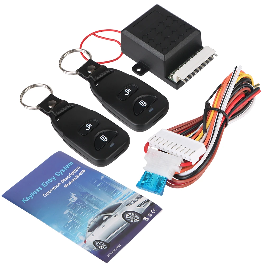

Car Remote Central Door Lock Keyless System 12V Auto Remote Central Kit Remote Control Car Door Window Truck Master Lifter