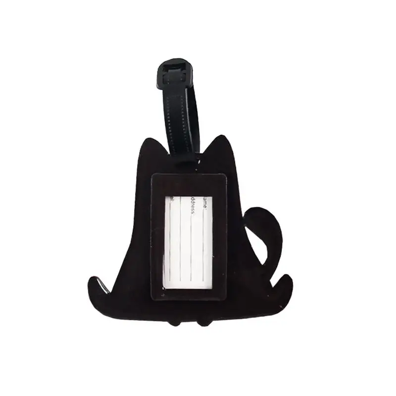 2-teiliges Niedliches Katzen-Gepäckanhänger-Set, Langlebiges PVC-Material, Stilvolles Reisegepäck-Zubehör, Gepäck-Bordkarte – Detail 4