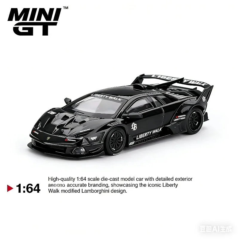

MINI GT 1:64 # Реалистичная модель автомобиля Lamborghini GT EVO из сплава, подарок для мальчиков, коллекционный предмет для взрослых, украшение для интерьера.