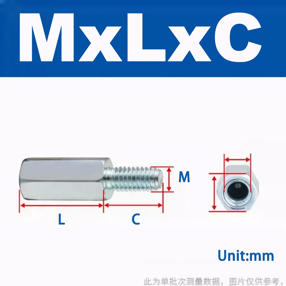 1Pc M2 M2.5 M3 M4 M5 M6 Aluminum Alloy Hex Standoff Single End Threaded Spacer Female Male Thread Isolation Connector Fastener