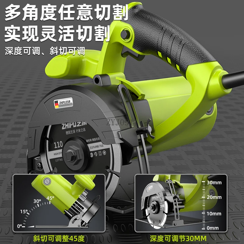 Mesin Pemotong Ubin Keramik 220V Gergaji Tangan Kecil Mesin Slot Batu Marmer Gergaji Mesin Alat Pemotong Dinding