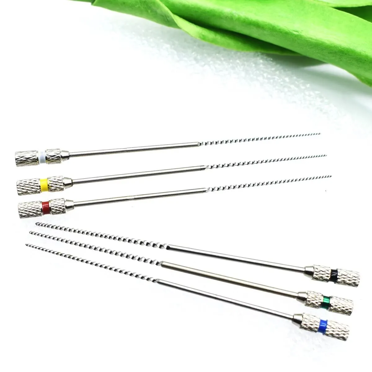 Dental 60mm Pet File Stainless Steel Metal Handle Manual Close-Tip Root Canal File Oral Tool Consumables