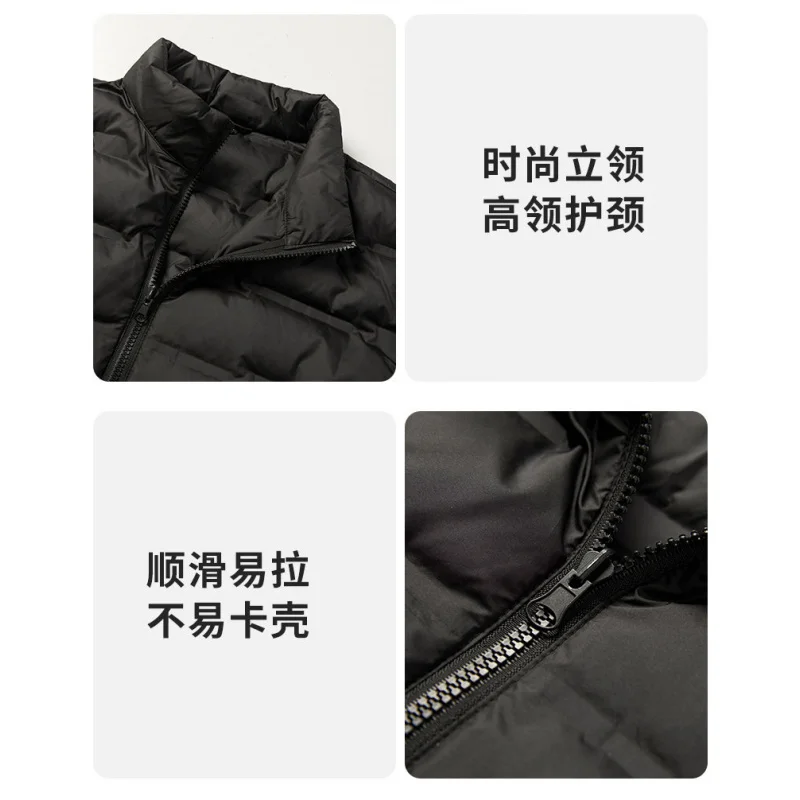 GIOIOMen's Down Jacket，Autumn and Winter New Warm Wear-Resistant Waterproof Fabric Removable Inner Liner Down Cotton Jacket