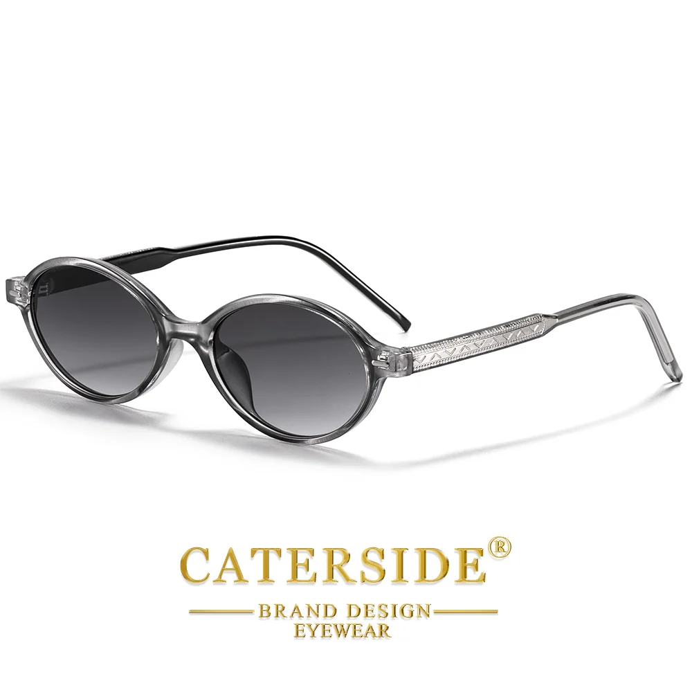 CATERSIDE Retro Mode Männer Sonnenbrille Kleine Runde Rahmen Straße Hip Hop Brillen Frauen Vielseitige Urlaub Geschenk Ätherische Gläser – Detail 10
