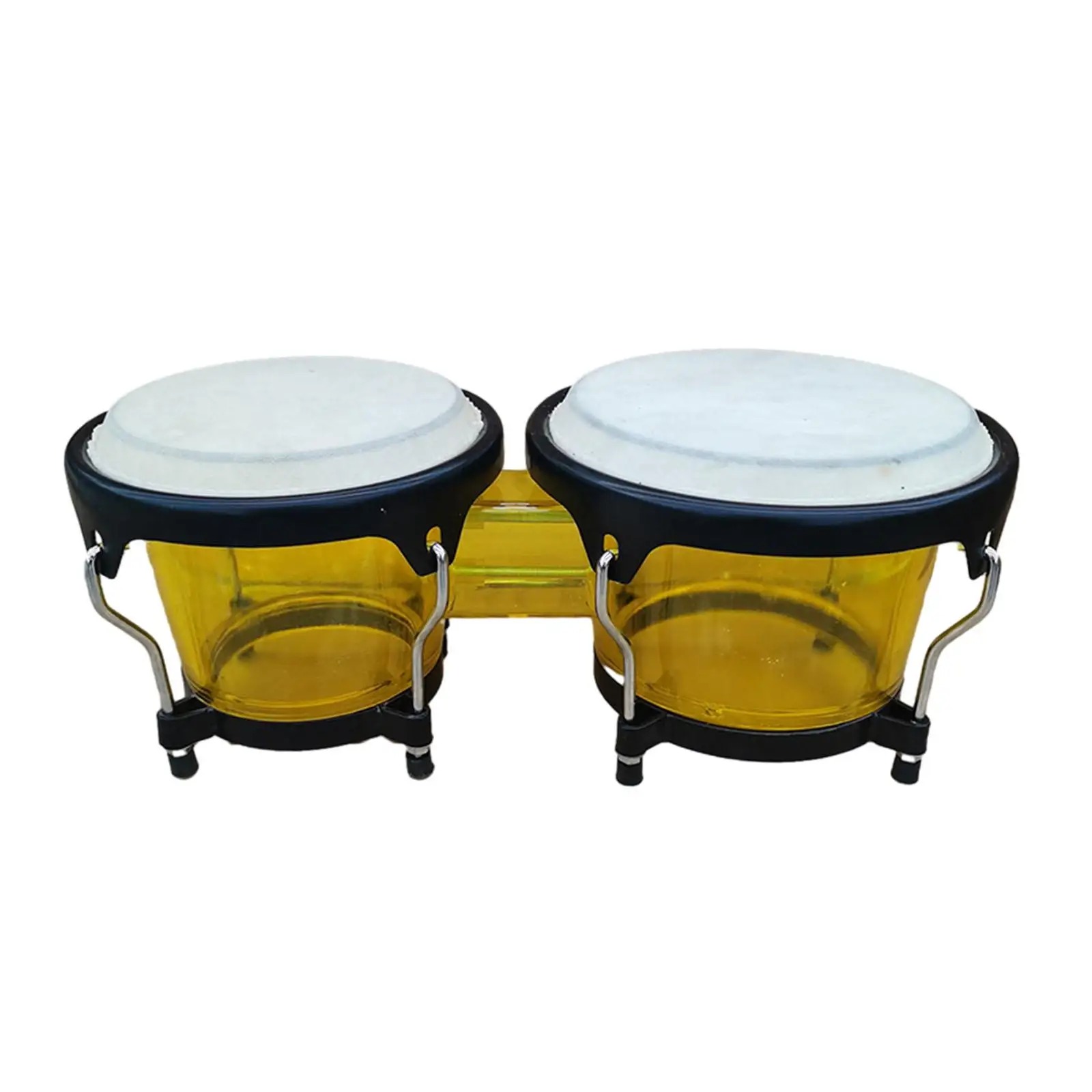 Percussion Bongos Drum Set, African Hand Drum, Early Educational Montessori 6 inch and 7 inch for Holiday Gifts ,Beginners