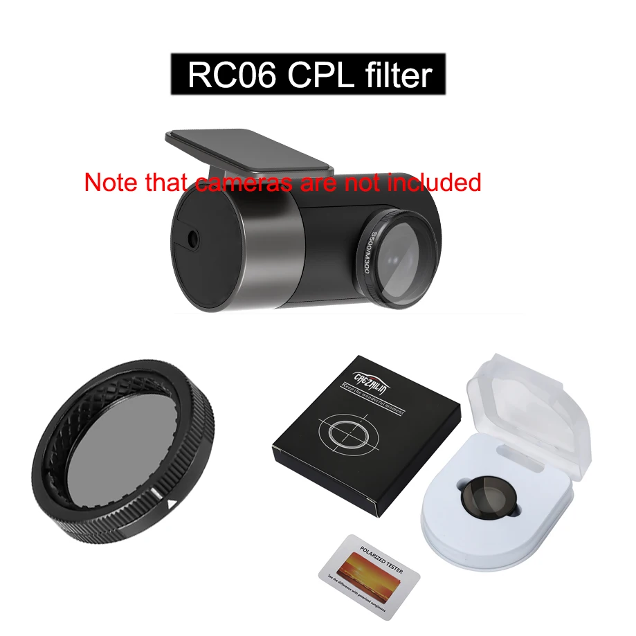 Фильтр CPL для задней камеры 70MAI, фильтр RC06 CPL Для A800S / A500S для 70MAI RC06 CPL, фотофильтр