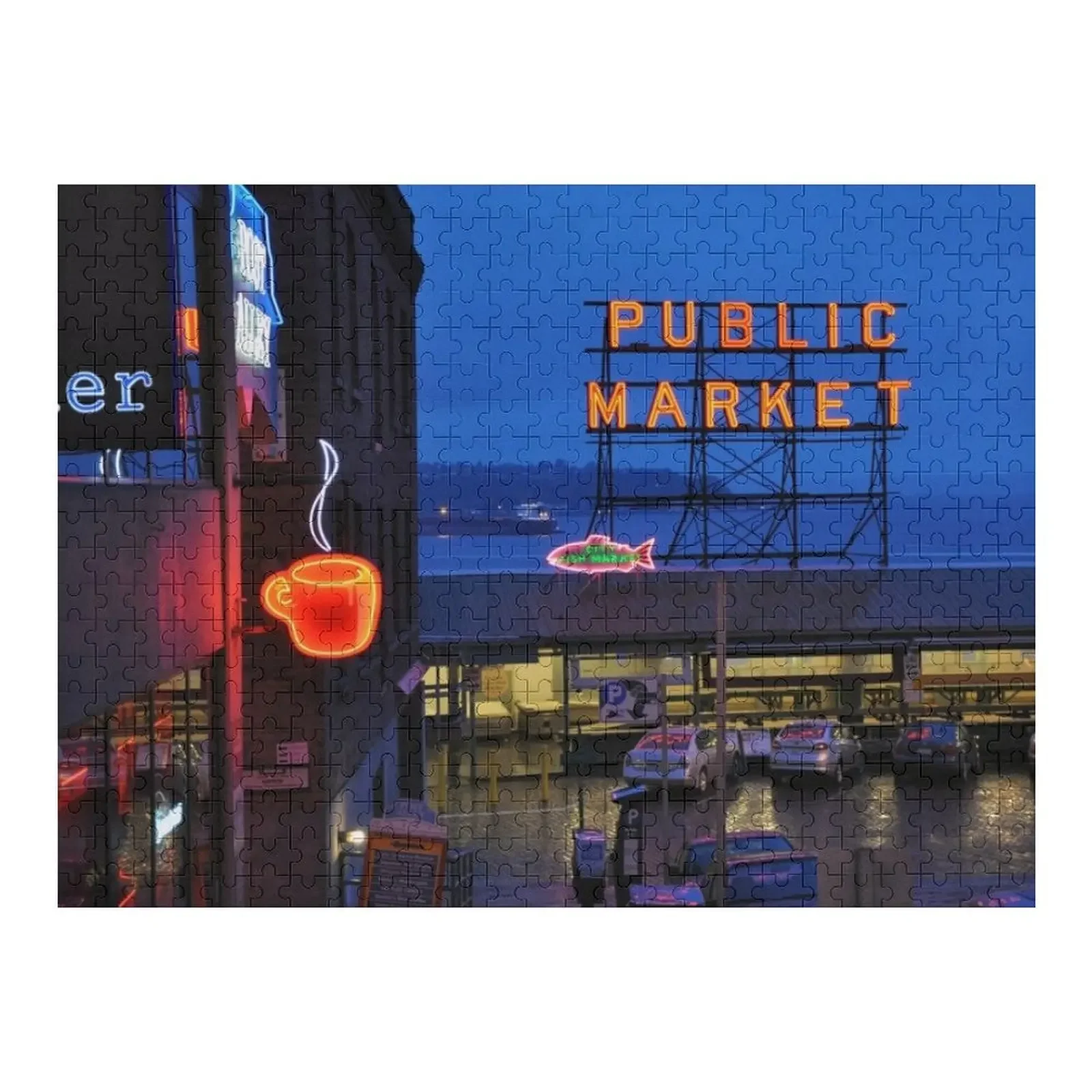 

Пазл Pike Place Market Сиэтл на заказ, подарок ребенку, персонализированный подарок с фотографией, пазл