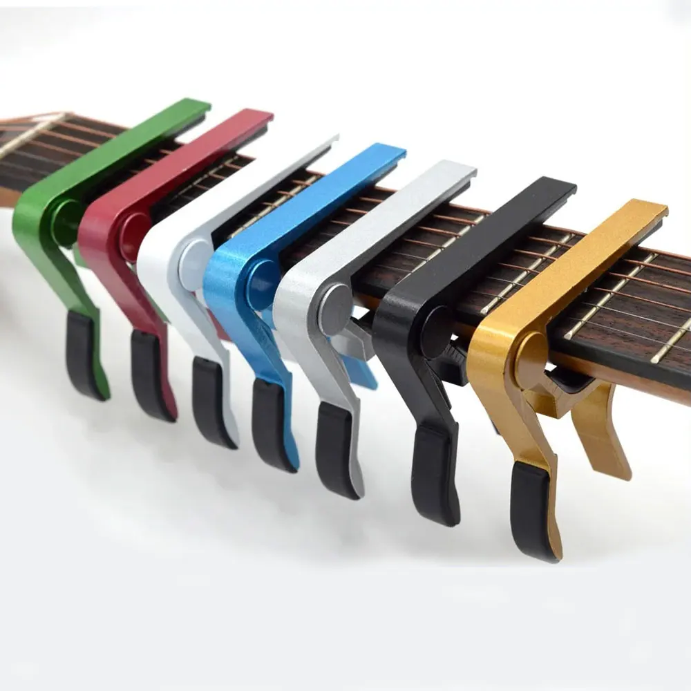 High Quality Aluminum Alloy Guitar/Ukulele Capo Guitar Accessories Quick Change Clip Key Acoustic Classical Tuning Guitar Access