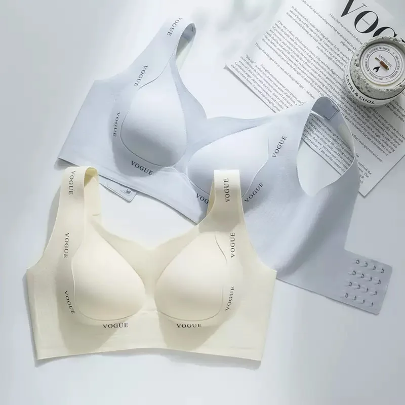 Sujetador de copa completa para mujer, ropa interior deportiva Sexy, sin rastro, antiflacidez, talla grande