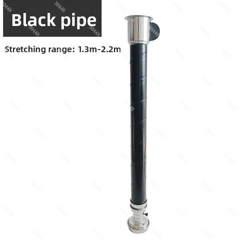 

Stainless Steel Telescopic Exhaust Pipe Korean BBQ Rigid Smoke Pipe Ventilation Duct Hood