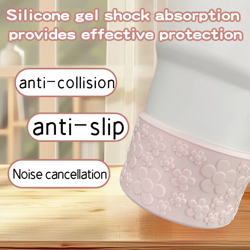 1pc Suitable for 30 Oz/40 Oz Floral Patterned Non-Slip Silicone Boot Portable Durable Perfect Cup Accessory Cup Bottom Sleeve