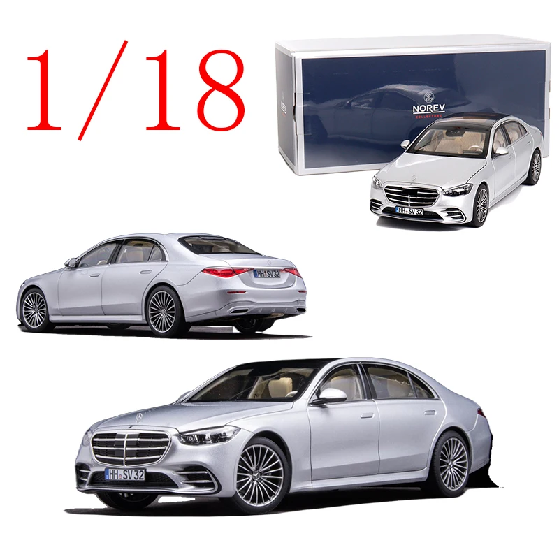 

NOREV Diecast 1/18 Scale Mercedes-Benz Alloy Model Cars Mercedes-Benz W223 Play with The Gift Original Box of Toy Cars