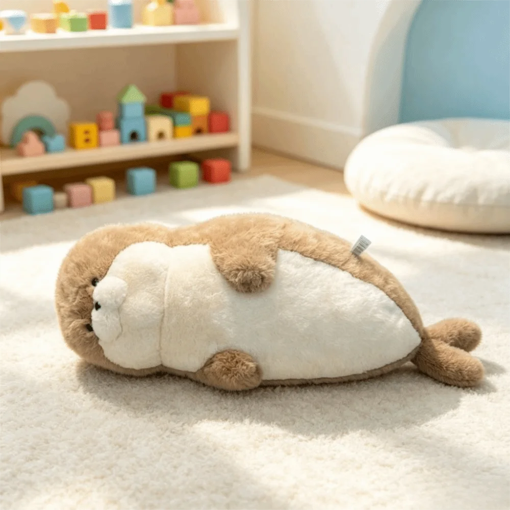 Animal Seal Seal Plush Doll Brown Seal Kawaii Sea Creature Stuffed Animal Cartoon Cute Seal Plush Pillow Birthday Gift