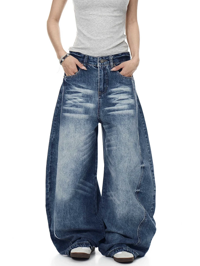 Pantaloni Scimitar Donna Per Donna Baggy Autunno Velluto Cargo Oversize All'aperto Gamba larga Multi-tasche Patchwork Plaid Urban Y2k