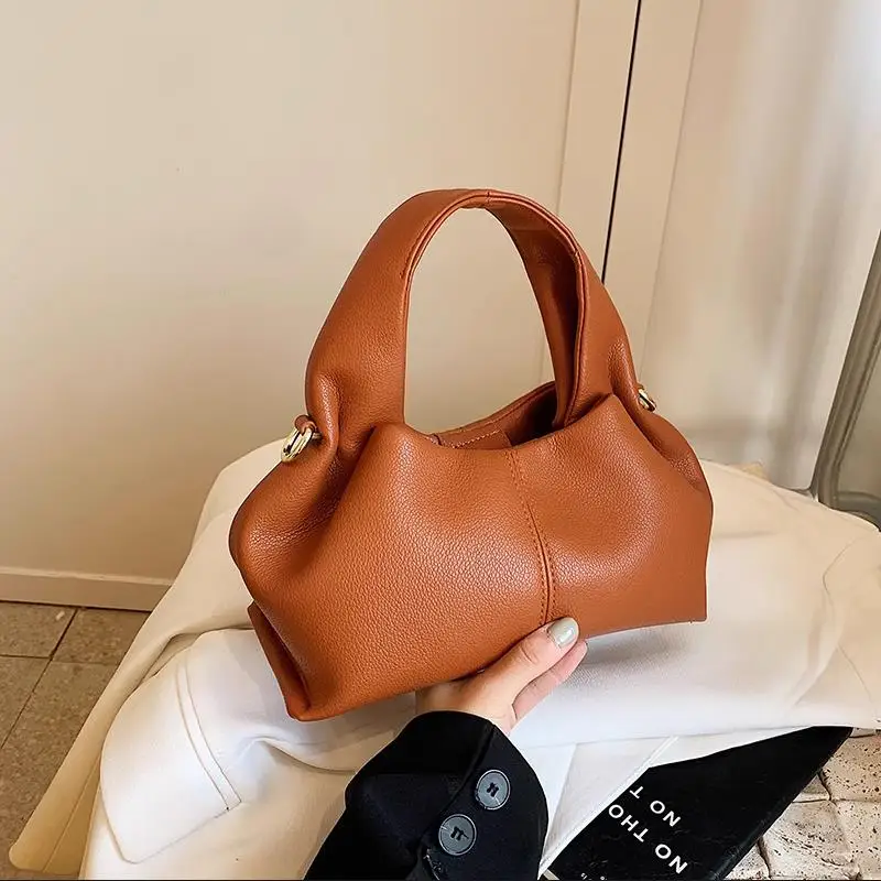 Hot Sale Women's Bags Luxury Brand Design Dumpling Bags Shoulder Crossbody Bags Super PU Leather Handbags and Purse Ladies