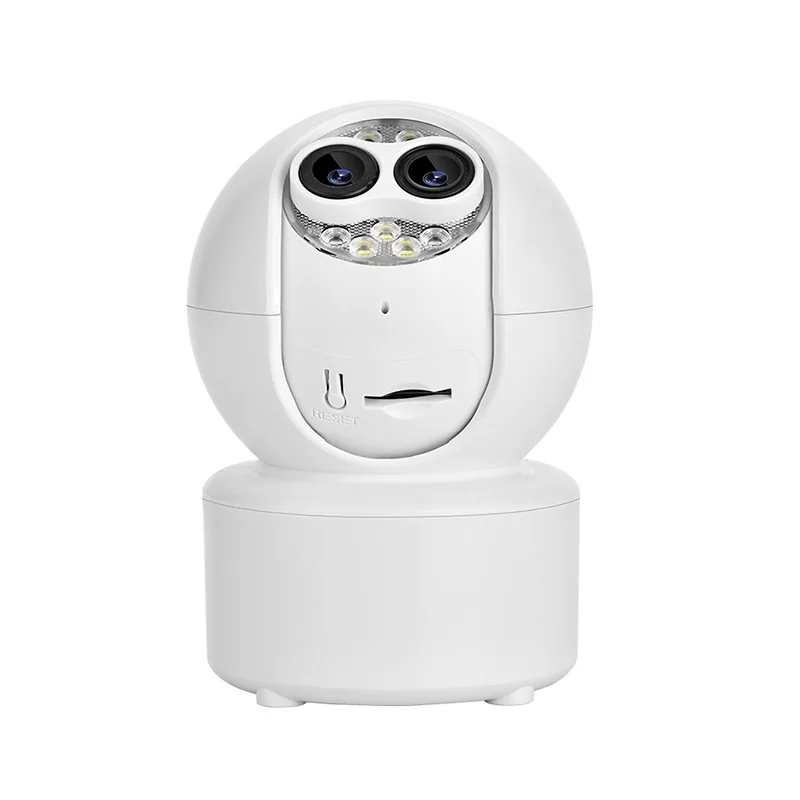 Saikiot ICSEE 2K 4MP Dual Lens 180 Degree View Camera Auto Tracking WIFI Baby Monitor Camera Home CCTV Security Smart PTZ Camera