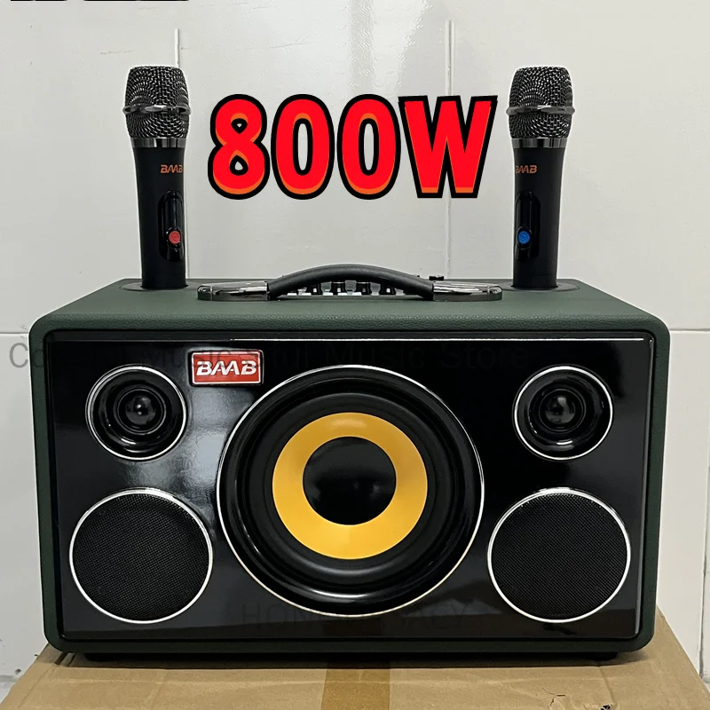 800 واط عالية الطاقة المحمولة كاريوكي حفلة مضخم صوت سمّاعات بلوتوث لاسلكي المحمول Boombox Caixa De Som بلوتوث مشغل موسيقى