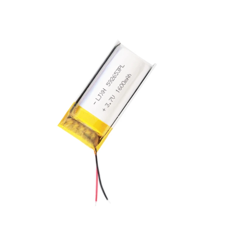 592653 3.7V 1600mAh for JBL Cardo Edge/Packtalk Bold 1st Generation Gaming Headset Bluetooth Headset Has A Built-in Battery view 4