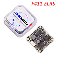 JHEMCU F411 ELRS AIO Flight Controller ICM42688-P BLHELI_S 1-2S 12A 4in1 ESC ELRS 2.4G 25.5X25.5mm For FPV Micro Drone DIY Part