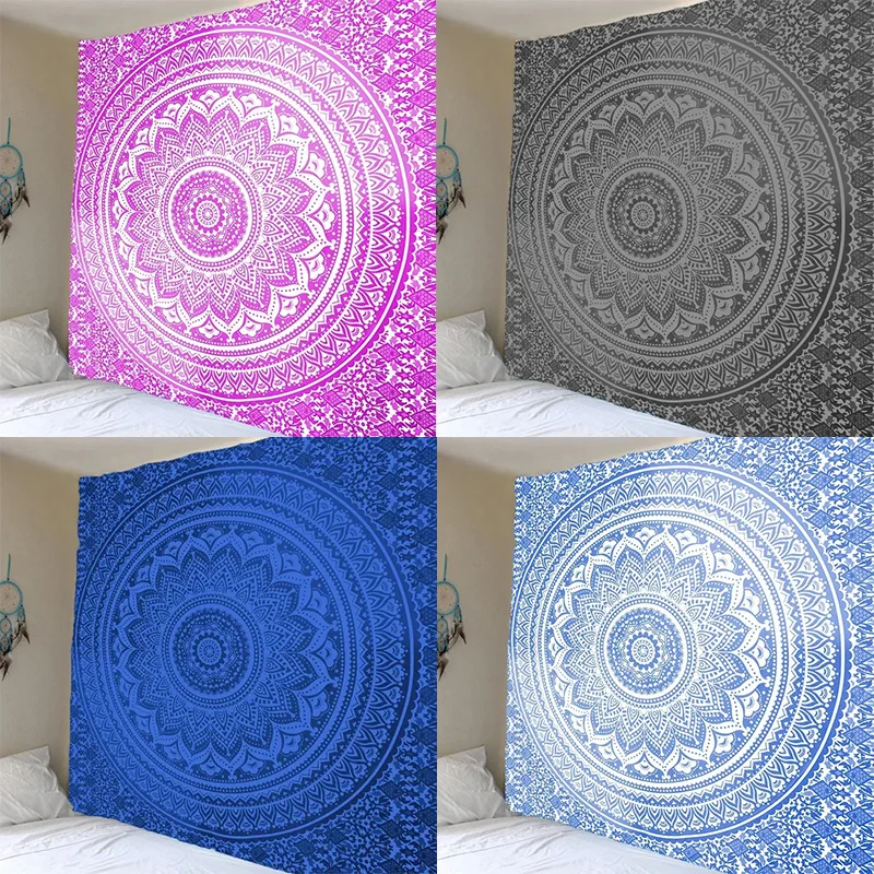 Bohemian Sleeping Mat Tapestry Indian Mandala Tapestry Wall Hanging Beach Blanket Camping Tent Travel Mattress