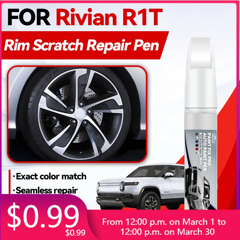 

Аксессуары для автомобилей Rivian R1T: средство для удаления царапин на краске, аксессуары для ухода за лакокрасочным покрытием, цвета Green Glacier White, LA Silver, Midnight.