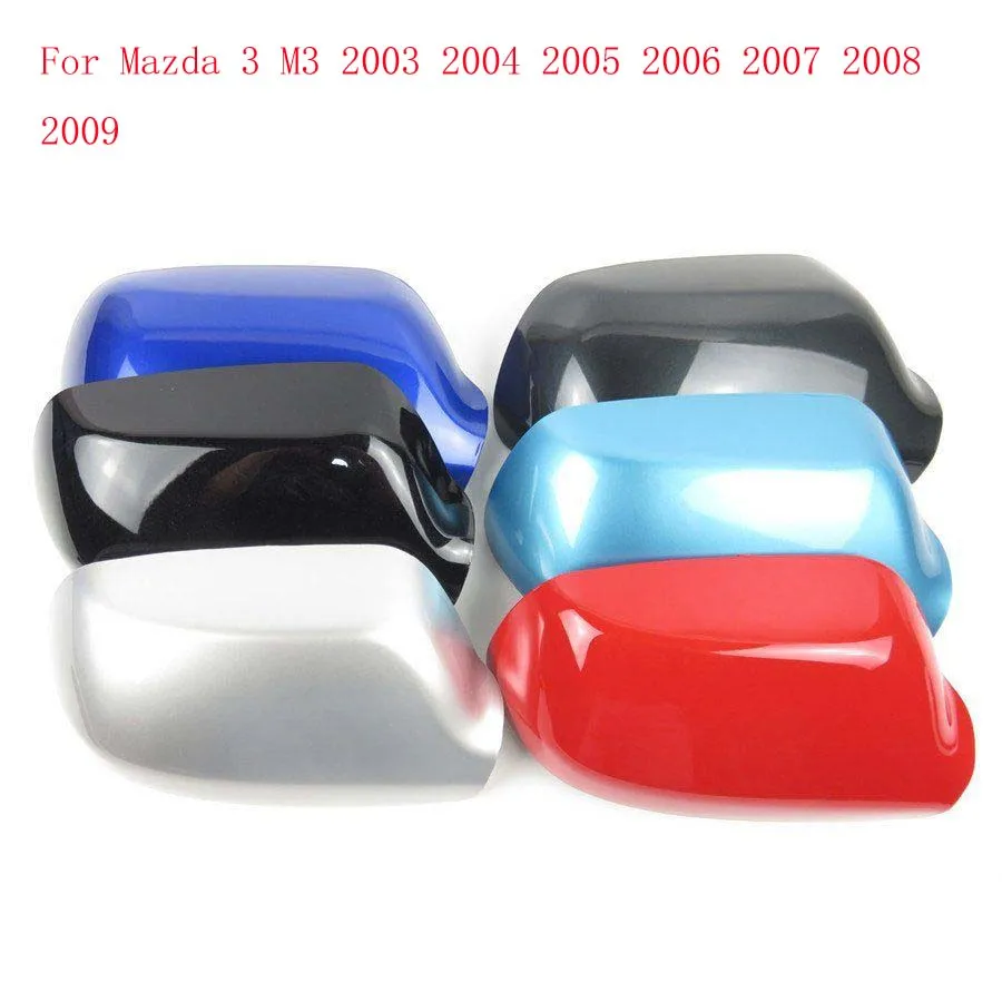 Rearview Mirror Housing Side Mirror Cover Cap For Mazda 3 M3 2003 2004 2005 2006 2007 2008 2009