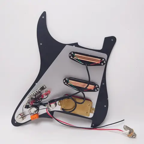 गिटार प्रीवायर्ड लोडेड पिकगार्ड सेट कॉइल स्प्लिटिंग SSH हमबकर पिकअप स्ट्रैट 11 होल गिटार एक्सेसरीज़ के लिए 8 best sales गिटार लोडेड पिकगार्ड - №5