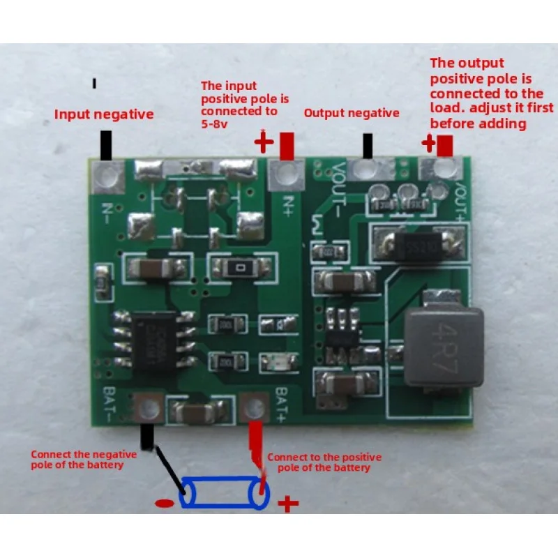 Multifunctional DIY Module 3.7V to 9V 5V Adjustable Boost Discharge Board for 18650 Battery 2A