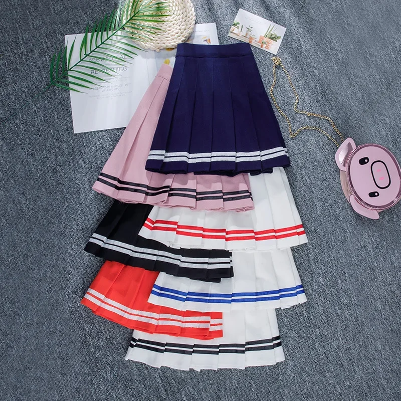 Cintura alta das mulheres Cruz Imprimir Saias Plissadas, Mini Saias Pretas, Streetwear Gótico, Fada Emo, Grunge, Lolita, Harajuku