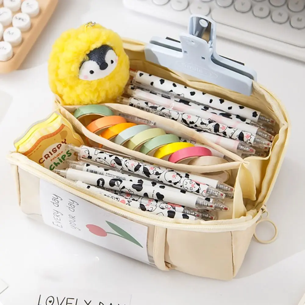 High Quality Large Capacity Pen Bag Large Opening Waterproof Pencil Box 10-Layer Pencil Case Student Gift