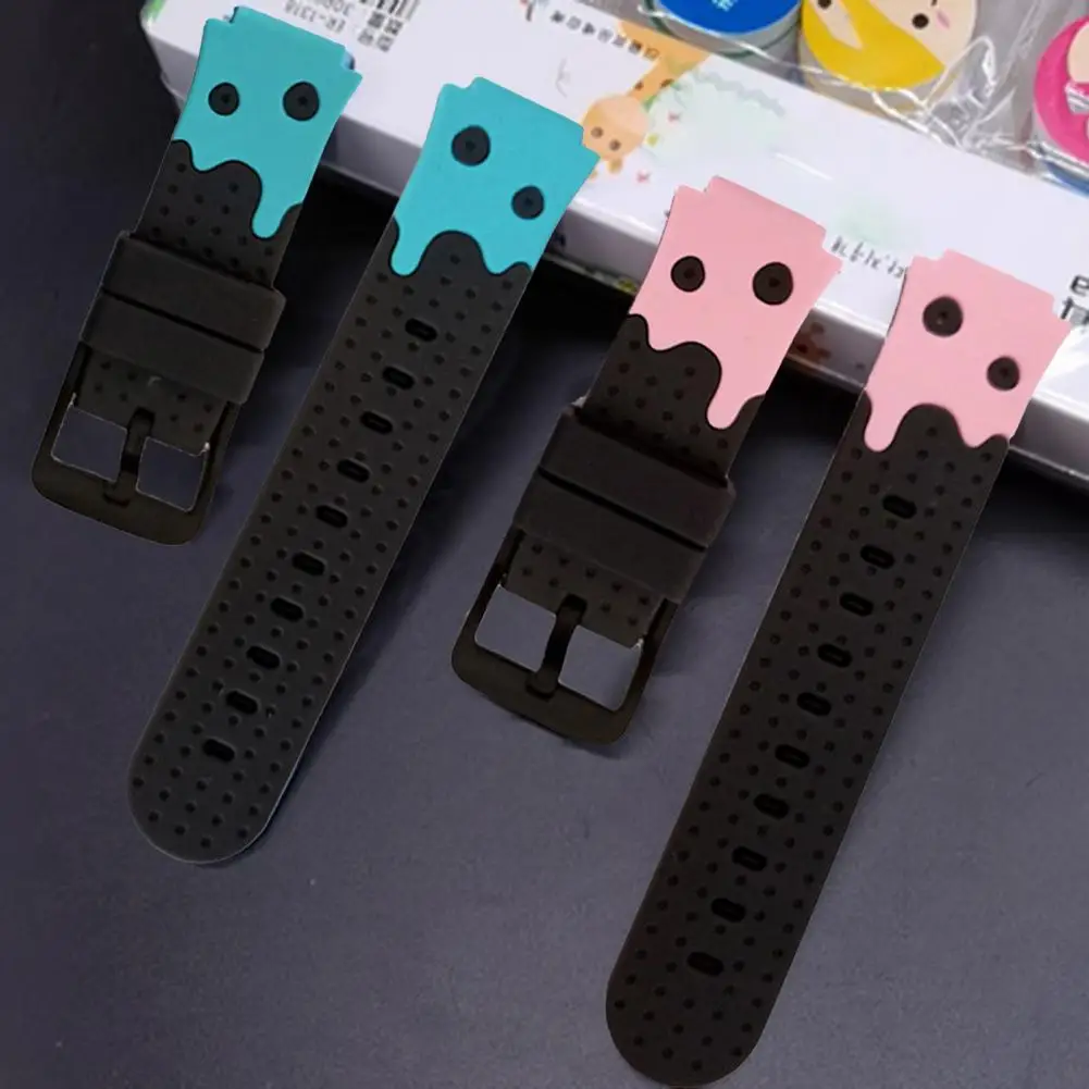 Simple Wrist Strap Durable Skin-friendly Eco-friendly 20mm Smartwatch Silicone Watchband  Wristband Replacement