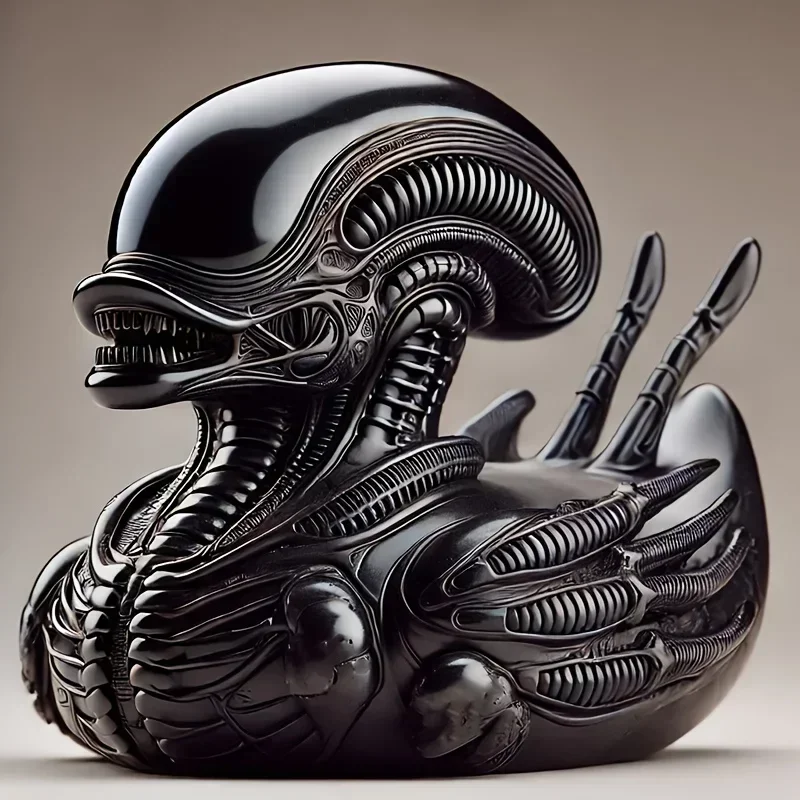 Kreative Persönlichkeit Alien Böse Ente Form Lustige Ente Party Geschenke Hause Desktop & Auto Dashboard Dekoration Harz Ornament Handwerk