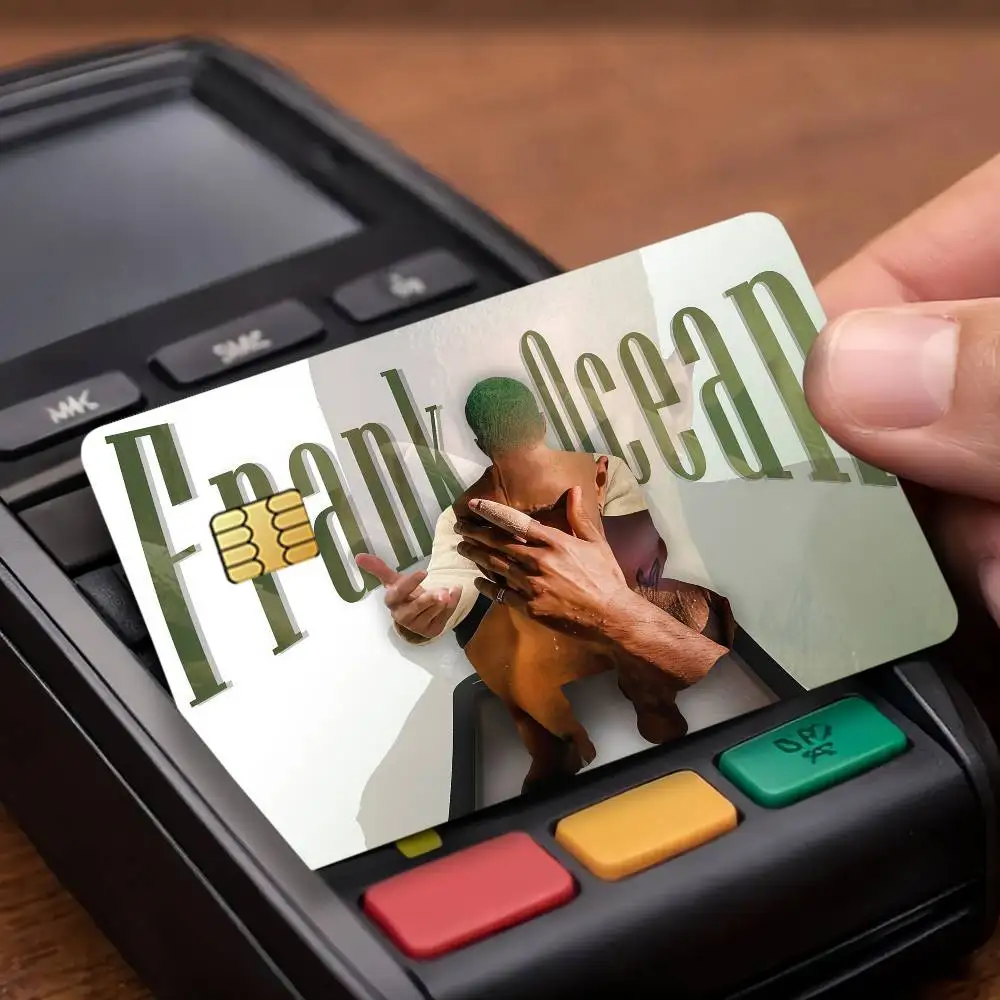 F-Frank O-Ocean Singer Credit Card Public Transportation Cards Protective Sticker Waterproof Card Face Decoration 4PCS