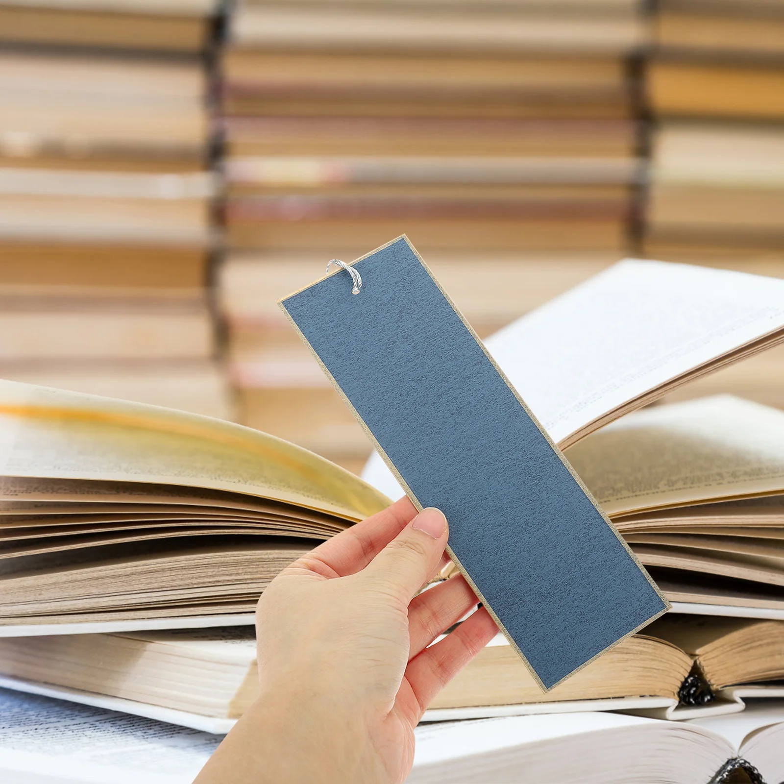 

5Pcs Paper Bookmarks DIY Blank Tags for Cards Making Sign Hanging Tassel Reading Page Markers Craft Ornament Gift for Book