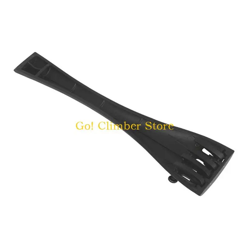 Q84C 4/4 Cello Harp Tailpiece Replacement Carbon Fiber String Plate Tailpiece with 4 Fine Tuners Instrument Part Easy to Use