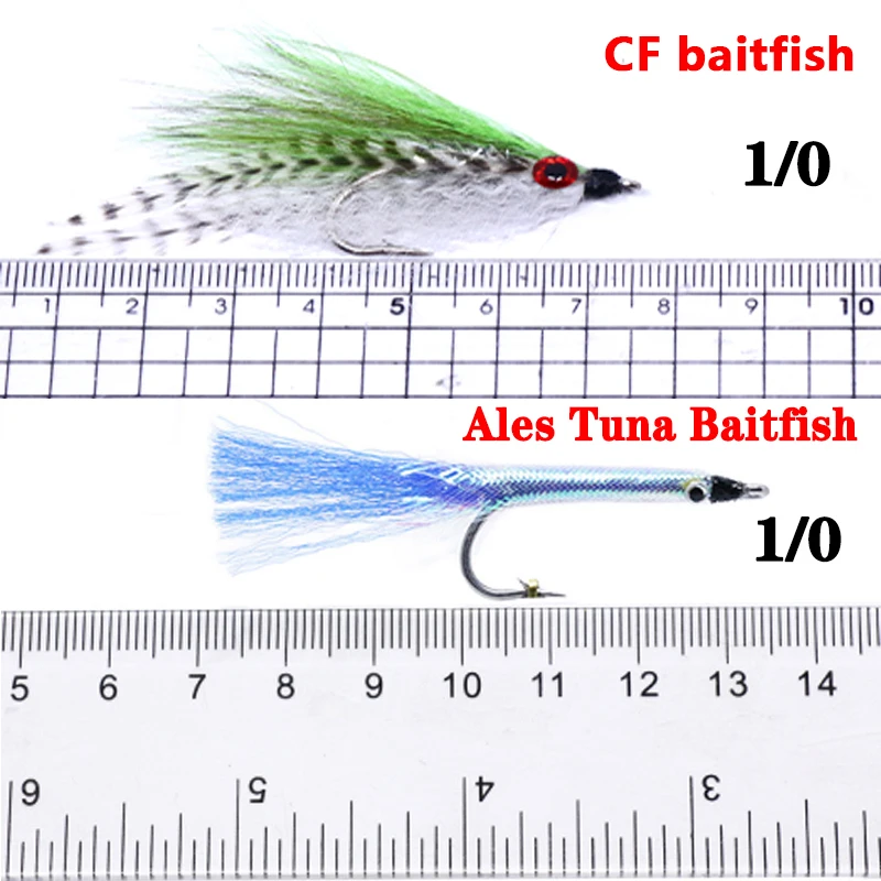 Persuader 2pcs boxed 2#-2/0 baitfish&crayfish style saltwater streamer flies seabass bonefish fly fishing artificial lure baits