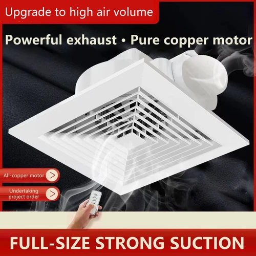 Ventilador de techo integrado con tablero de yeso, silencioso y reductor de ruido, extractor de succión de techo para cocina y baño