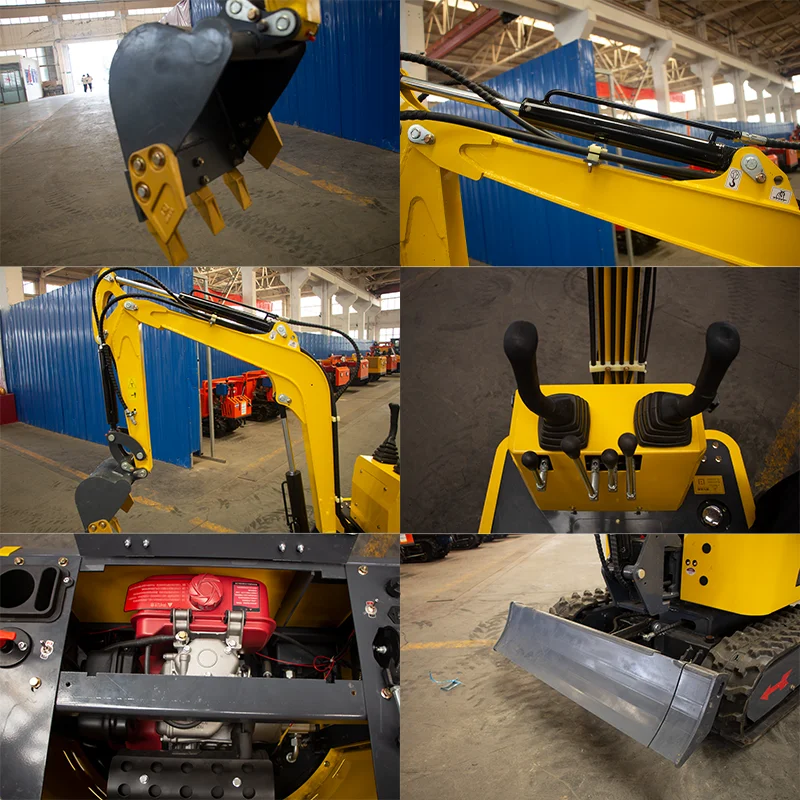 1.2トン級ミニショベル/ミニ油圧ショベル、ガーデン用小型掘削機、強力エンジン搭載