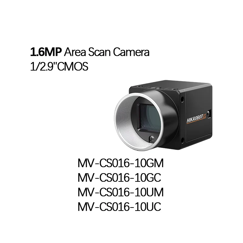 Hikrobot MV-CS016-10GM,MV-CS016-10GC,MV-CS016-10UM,MV-CS016-10UC 1.6MP Industrial Camera