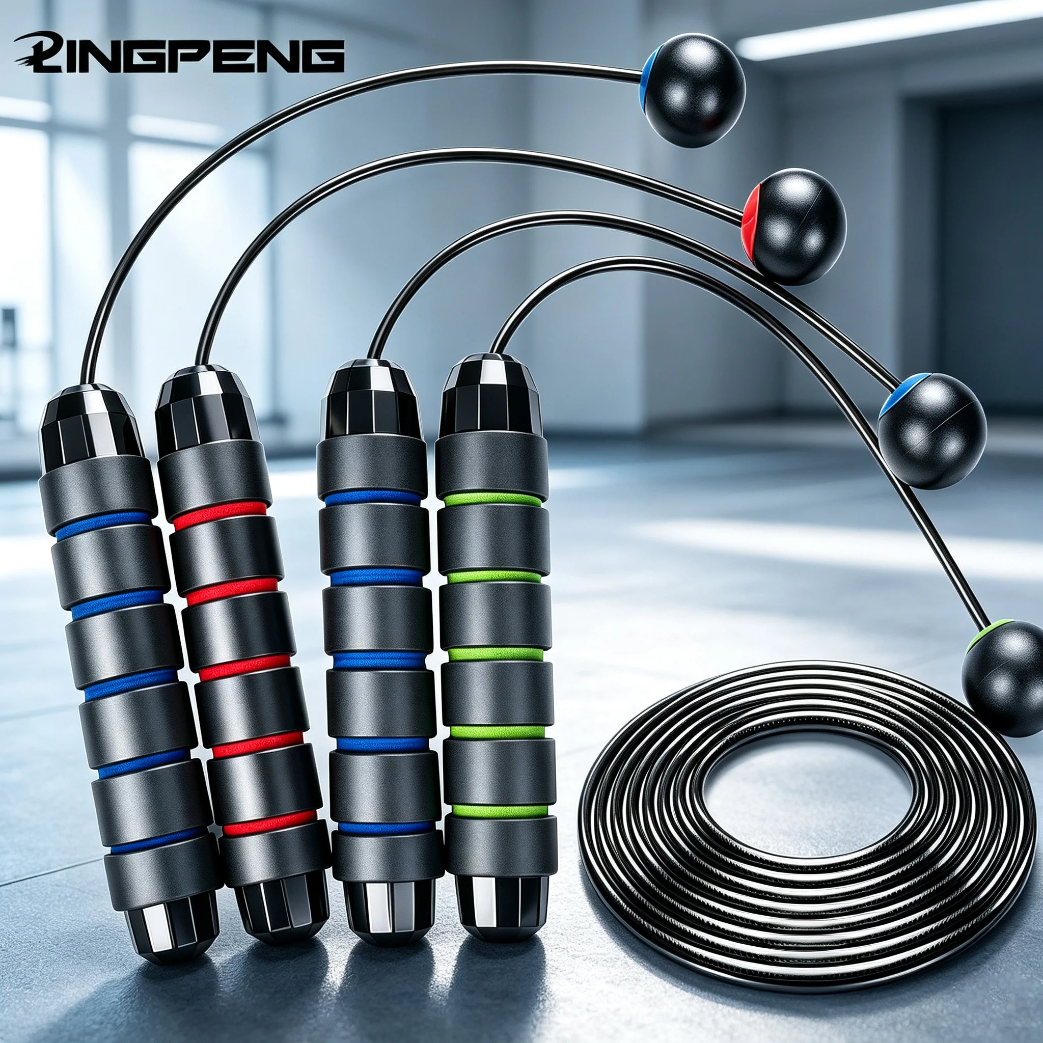 Dual-Purpose Adjustable Rapid Speed Jump Rope Steel Wire Skipping Rope for Fitness Workout Training Home Sport Equipment