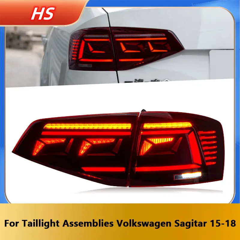 

Taillight Assembly for VW Volkswagen Sagitar Jetta15-18 Modified New LED Rear Tail Light Car Accessory Taillamp