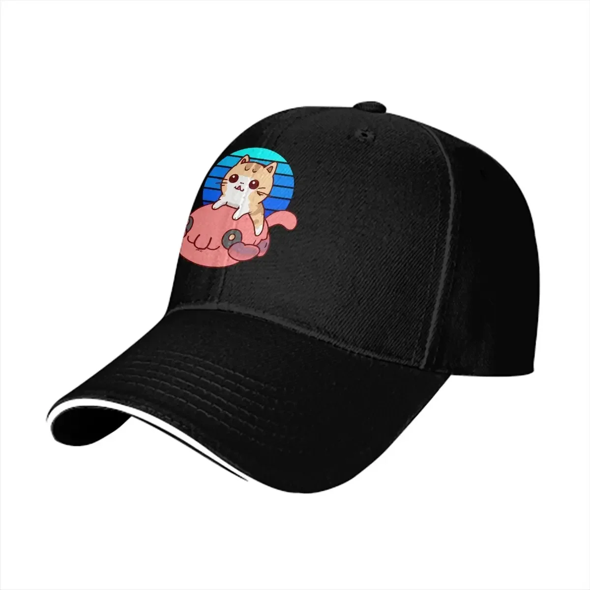 Summer Cap Sun Visor Cat Rides Hip Hop Caps Blobfish Ugly Fish Peaked Hats