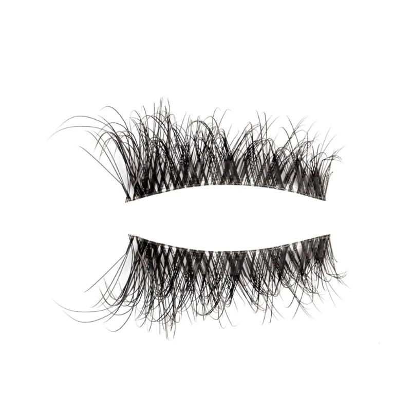 10 Pairs Half Lashes with Clear Band Wispy Eyelashes Natural Look 3D Lashes Short Eye Lash Fake Eyelashes Drop Shipping