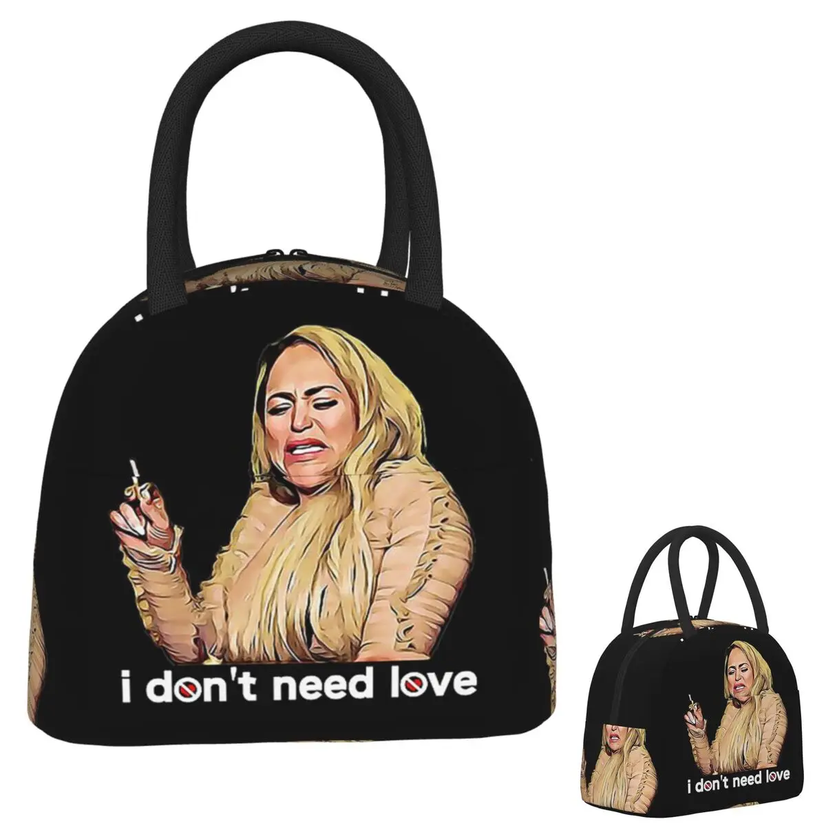 

90 Day Fiance - Darcy Don't Need Lov Insulated Lunch Bag for Women Kids Leakproof Food Boxes Thermal Lunch Box Tote