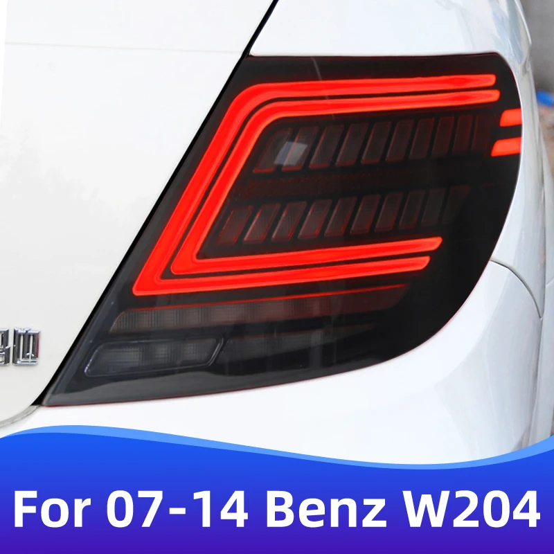 modified LED Tail Lights For Benz W204 Tail light for 2007-2014 Benz C180 C200C300 Dynamic Turn Signal Lamps Fog Brake Reversing