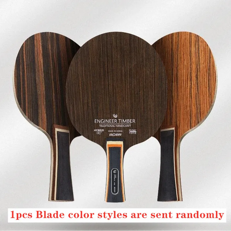 1pcs BOER Blade Super Hard Ebony Wood Dalbergia Table Tennis Blade High Speed Ping Pong Blade For Quick Attack Offensive Players