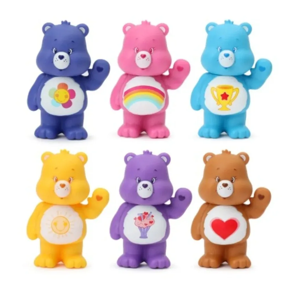 

Miniso Genuine Care Bears Limited Love Bears Мини-мультяшные куклы Рисунок Слипая коробка Модная коллекция кукол Украшения для комнаты