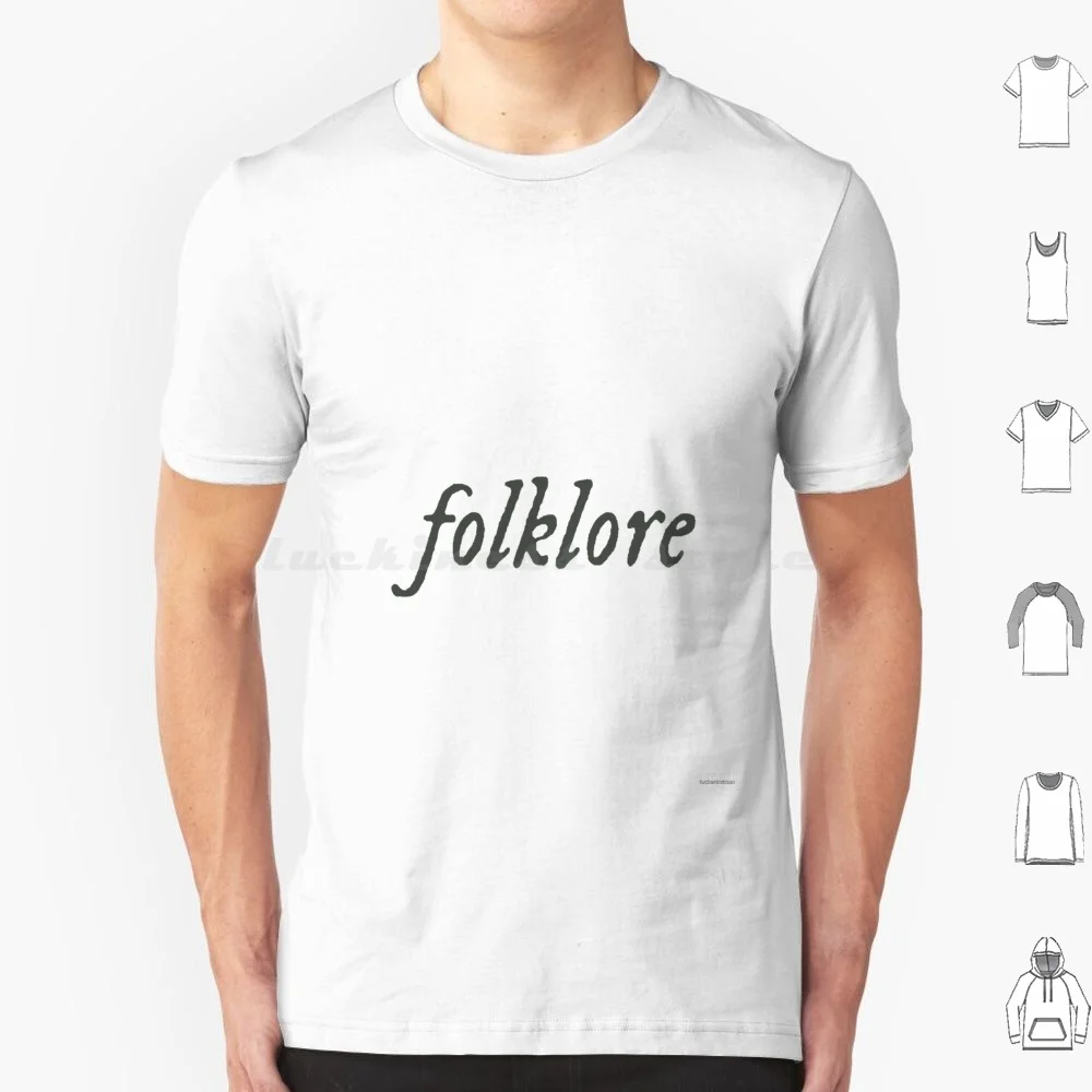 Folklore Title T Shirt 6xl Cotton Cool Tee Folklore Folklore Album Bon Iver Swifty Lover Reputation 1989 Red Fearless Rep 13