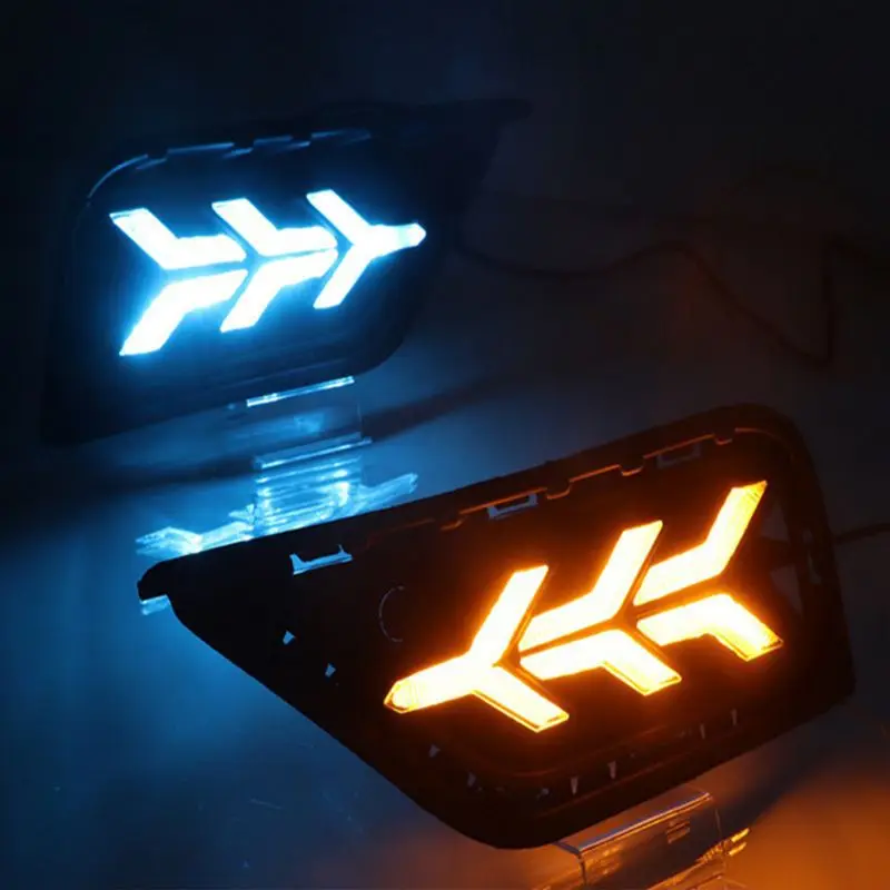 SAAR Suitable for 2018-2019 Volkswagen T-Roc Running Modified Flowing Turn Signal Daytime Driving Lights Special
